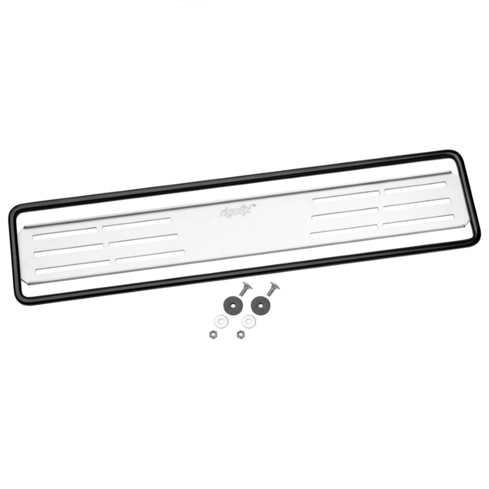 rigofix® Kennzeichenhalter Fixmontage 11×50 schwarz eloxiert