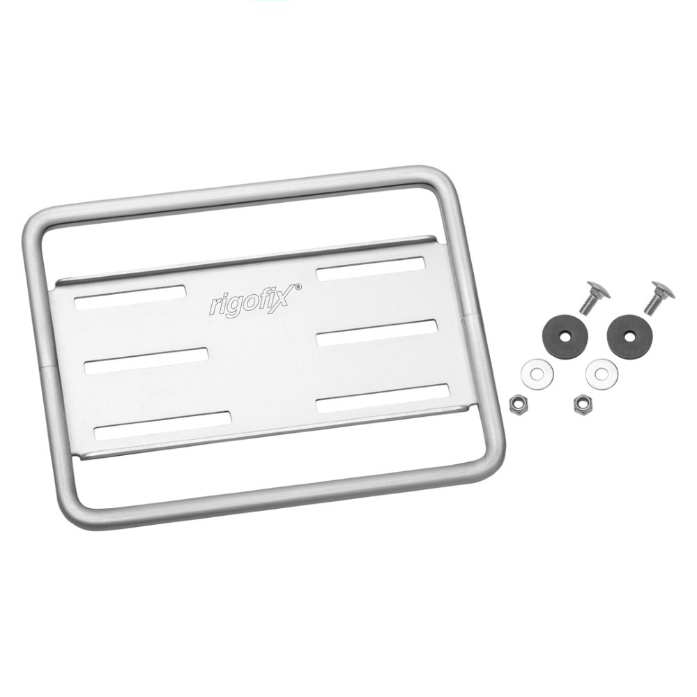 rigofix® Kennzeichenhalter Fixmontage 14×18 farblos eloxiert