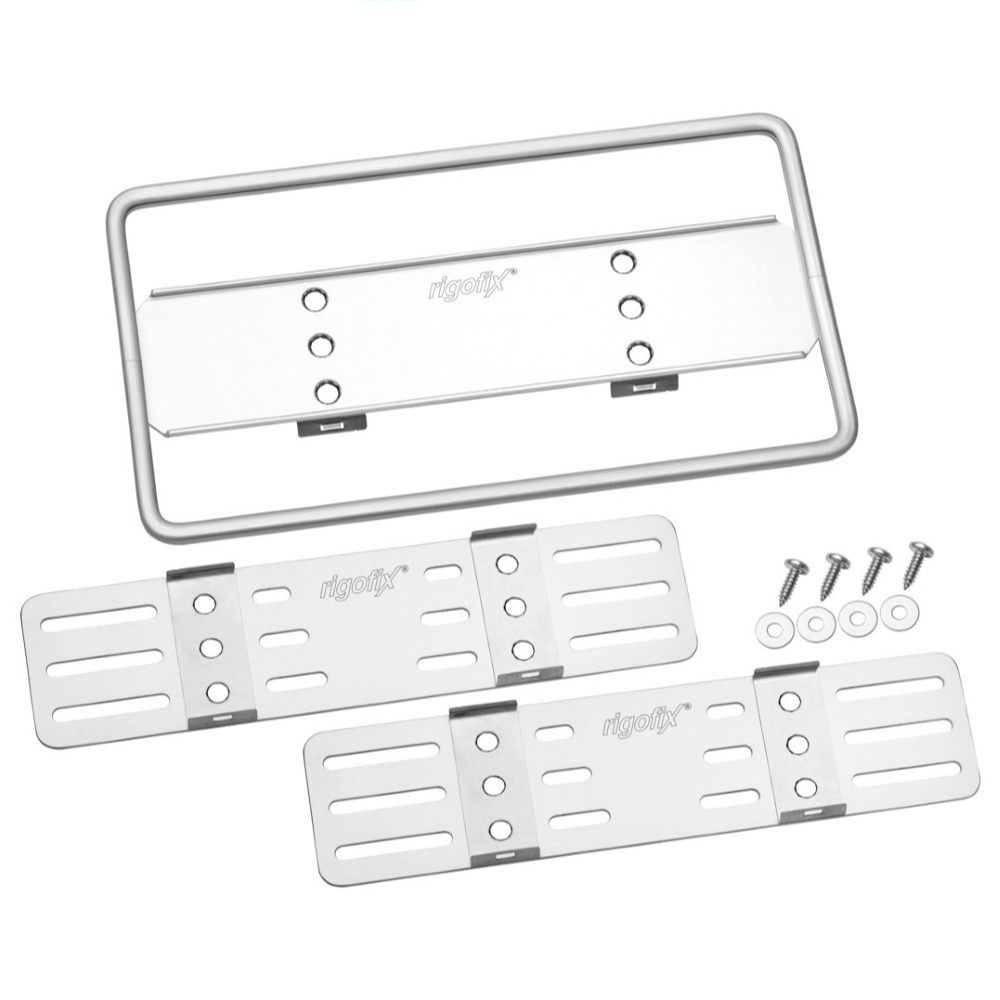 rigofix® Kennzeichenhalter Wechselhalter 16×30 farblos eloxiert