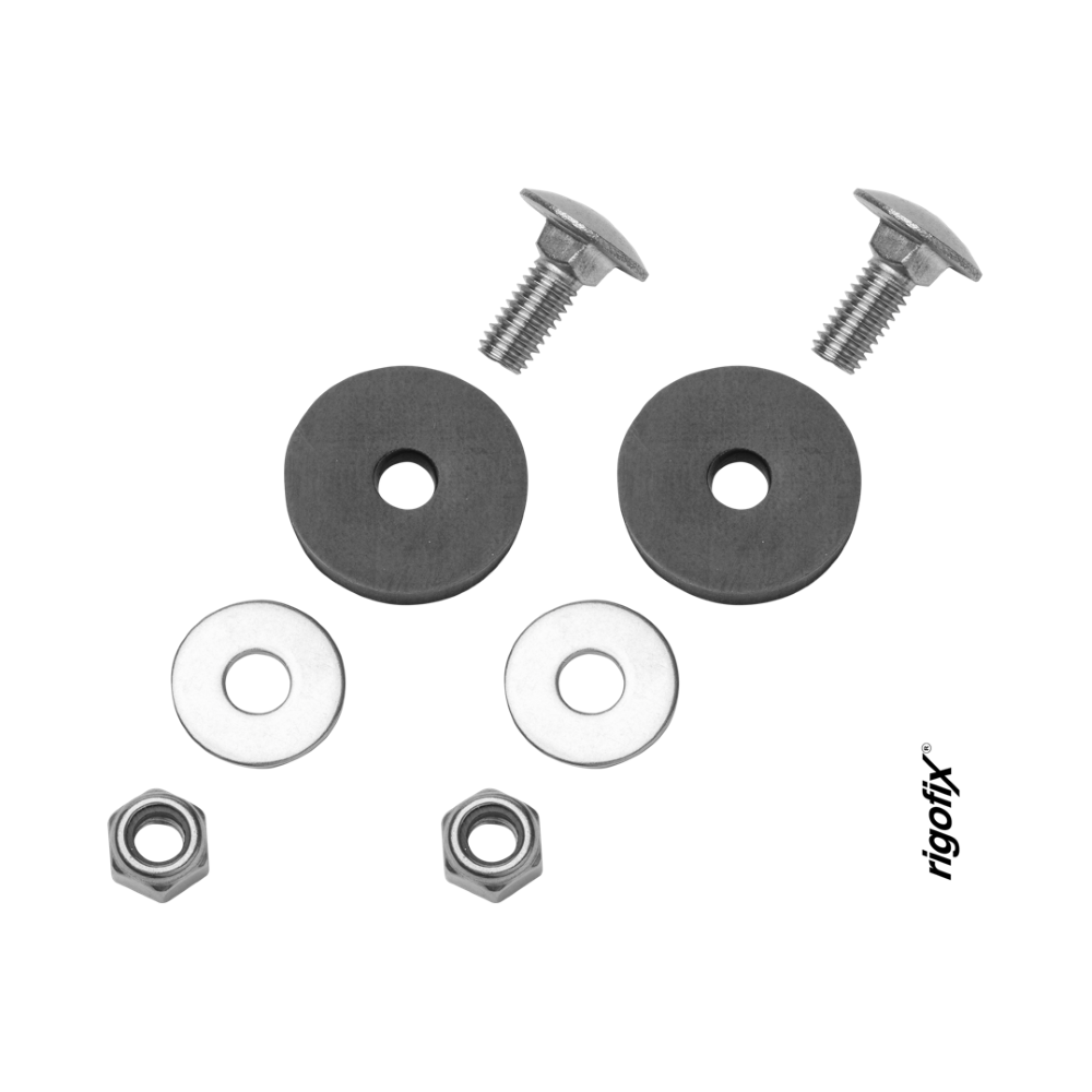 rigofix® Set Schlossschrauben M6 mit Kunststoffscheibe 2Stk